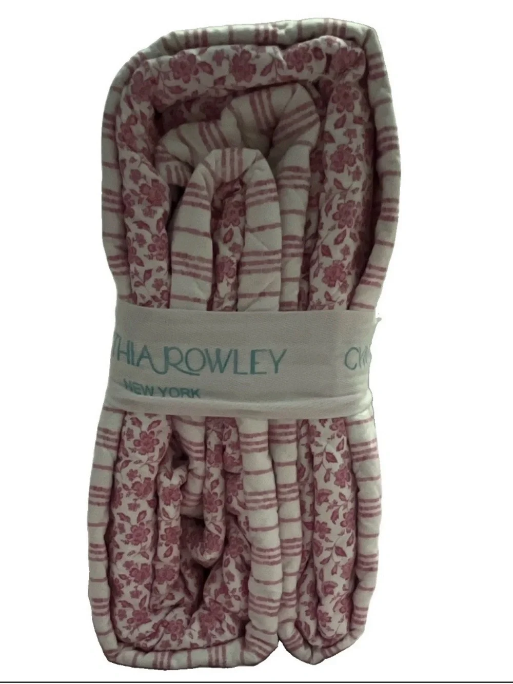 Cynthia Rowley Pink Floral Reversible Quilt Set